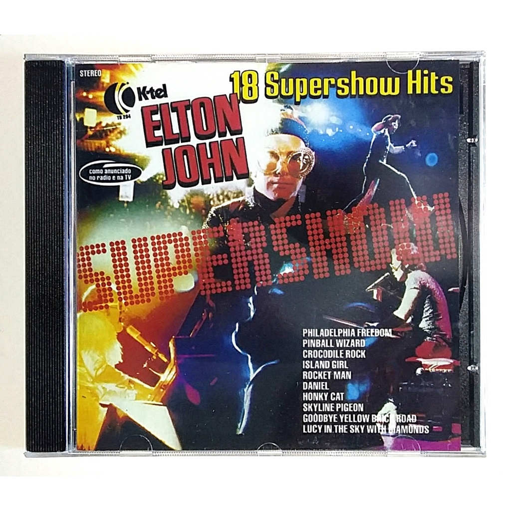 Cd K tel Elton John 18 Supershow Hits 1977 Sorrisos E Lágrimas