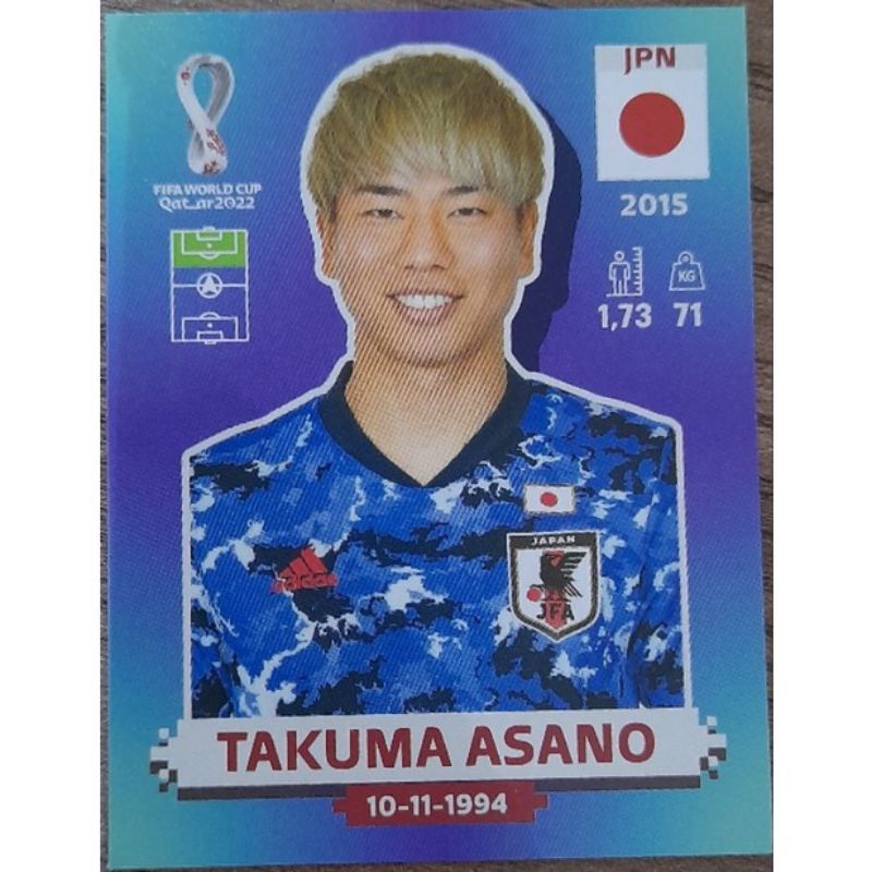 Figurinhas Da Copa Catar Panini Figurinha Jap O Jpn Takuma