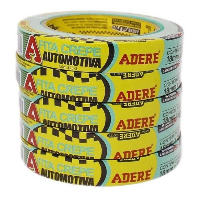 Fita Crepe Automotiva Verde 18x50 Adere Profissional Shopee Brasil