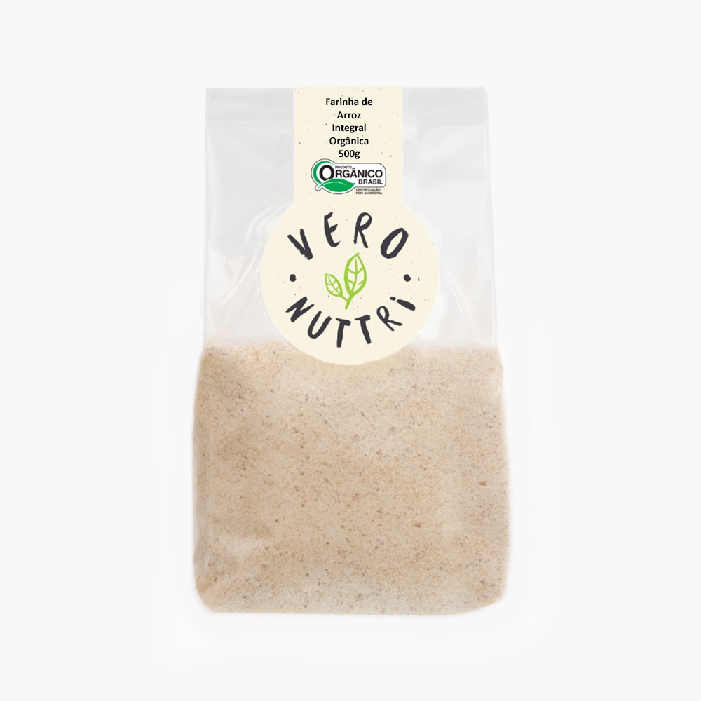 Farinha De Arroz Integral Orgânica 500g Vero Nuttri Shopee Brasil