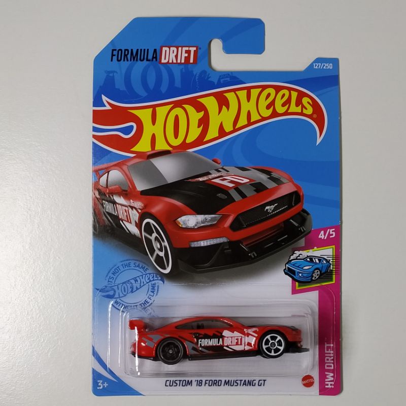 Hot Wheels Custom 18 Ford Mustang Gt Formula Drift Shopee Brasil