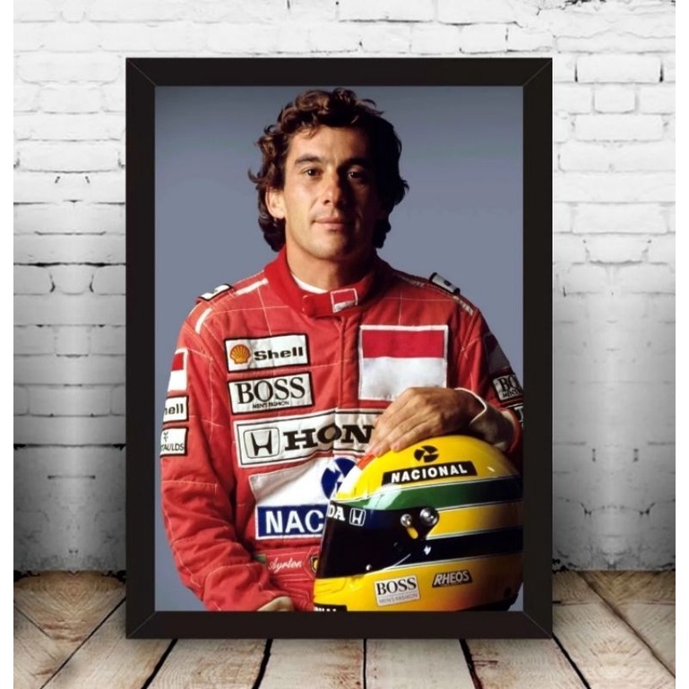 Quadro Decorativo Abstrato Ayrton Senna Fórmula 1 Shopee Brasil