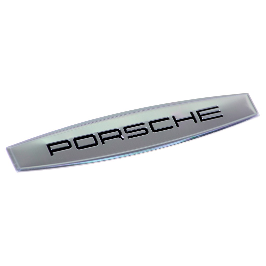 Adesivo Badge Emblema Em Metal Inox Escovado Porsche Limited Edition