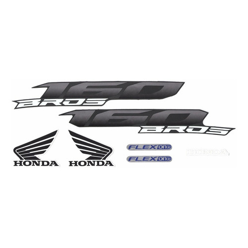 Kit Adesivos Honda Nxr Bros 160 2015 Branca Shopee Brasil