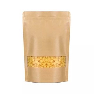 Kit 50 Saco Embalagem Kraft Visor Stand Up Pouch 15x22cm Shopee