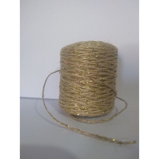 Fio De Juta Lurex Dourado Prateado Metros Shopee Brasil