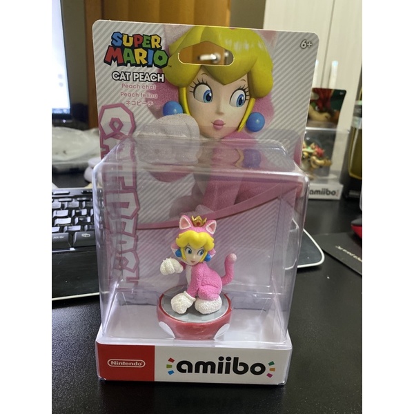 Amiibo Cat Peach Cat Super Mario 3d World Nintendo Switch Shopee Brasil