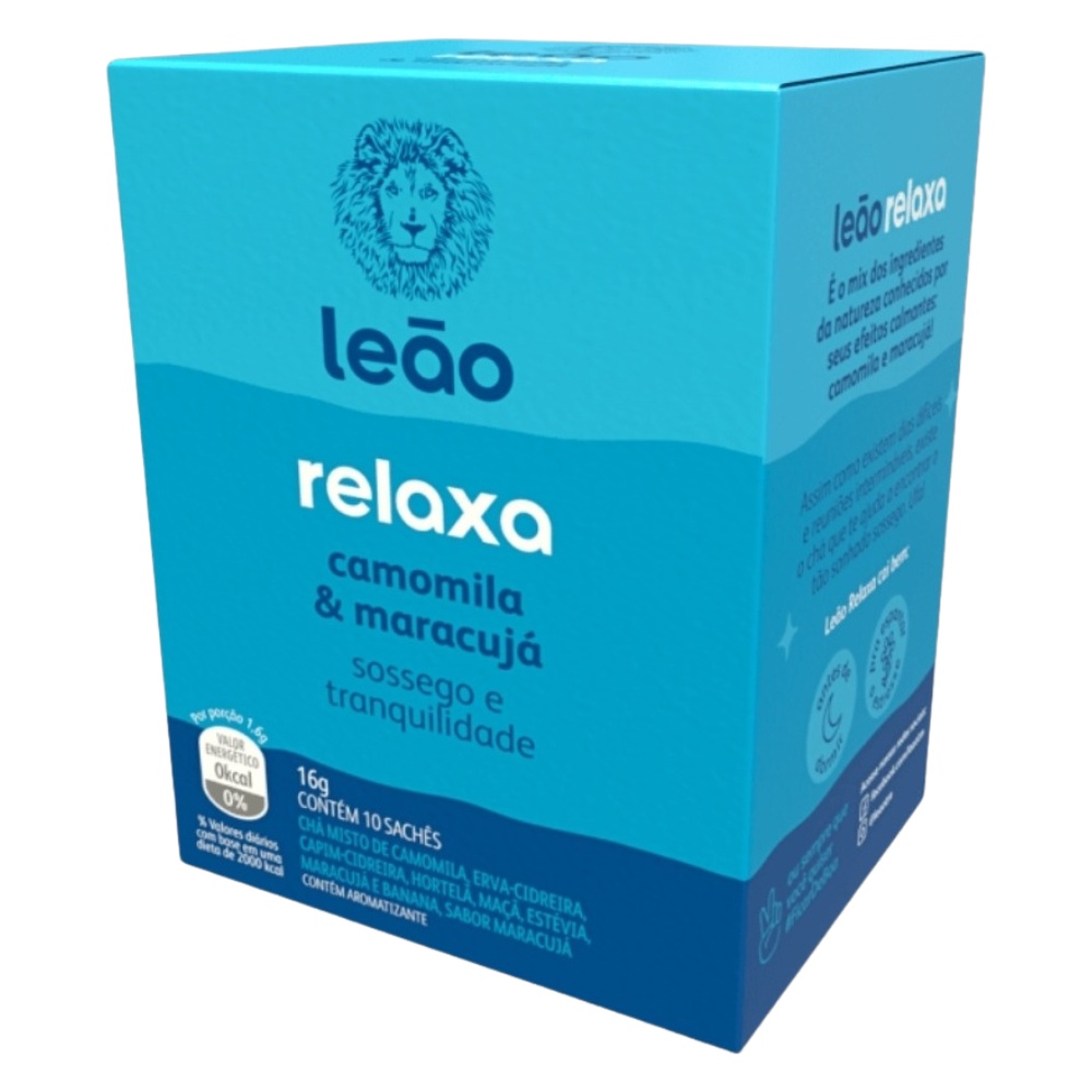 Cha Leao Funcional Relaxa 10 Saquinhos Shopee Brasil