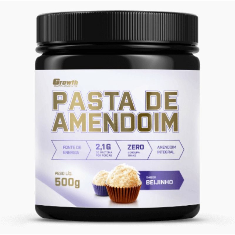 Pasta De Amendoim Sabor Beijinho G Growth Suplementos Shopee Brasil