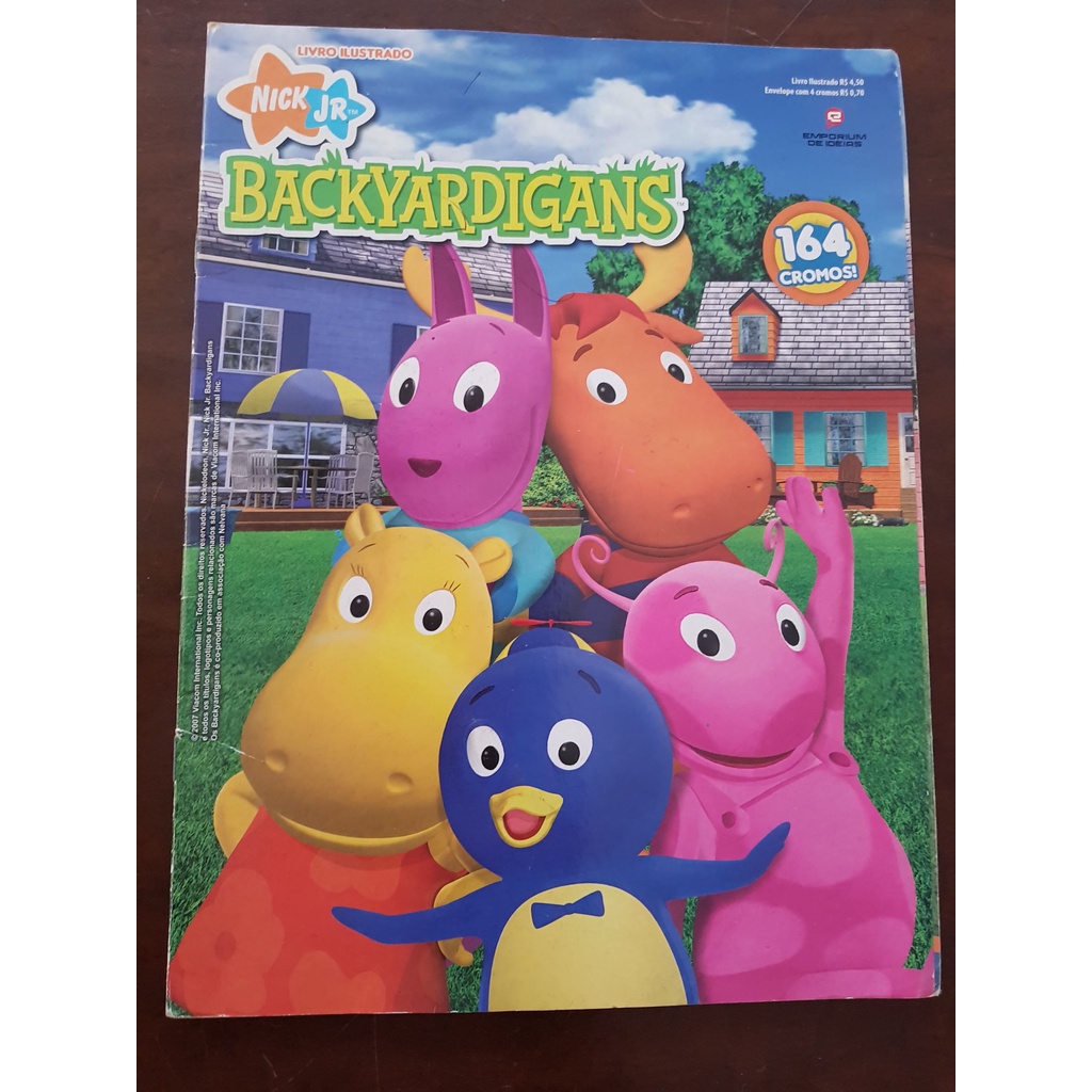 LIVRO ILUSTRADO ÁLBUM DE FIGURINHAS BACKYARDIGANS Shopee Brasil