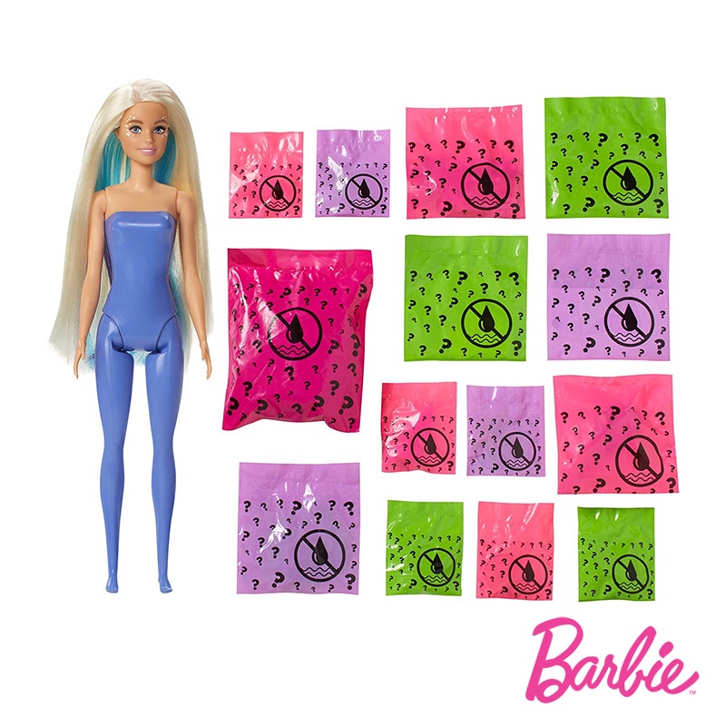 Boneca Barbie Color Reveal Surpresa Mattel Shopee Brasil