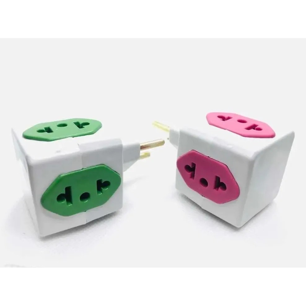 Adaptador Elétrico Tomada Benjamim Cubo 3d Pino Power CÓD11 Shopee Brasil