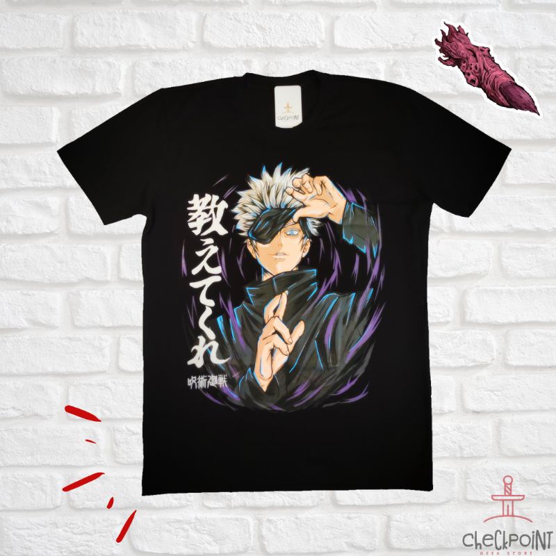 Camisa Camiseta Satoru Gojo I Anime Jujutsu Kaisen Unissex Otaku Yuji