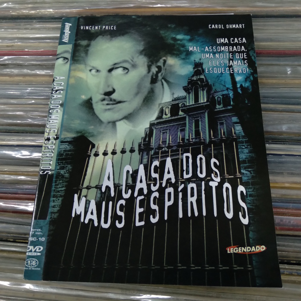 A CASA DOS MAUS ESPÍRITOS DVD VINCENT PRICE FILME Shopee Brasil