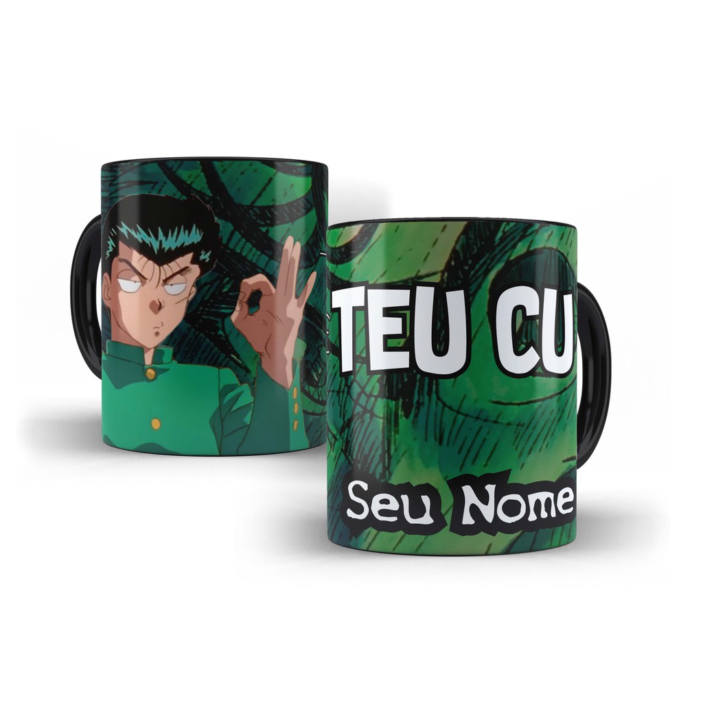 Caneca Teu Cu Yu Yu Hakusho Personalizada Seu Nome Shopee Brasil