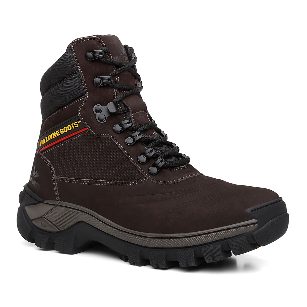 Bota Coturno Masculino Adventure Couro Leg Timo Via Livre C A