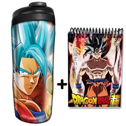 KIT Anime Dragon Ball Super Goku Copo E Caderneta Shopee Brasil