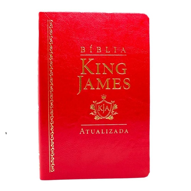 Biblia Sagrada King James Slim Atualizada Vermelha Luxo Shopee Brasil