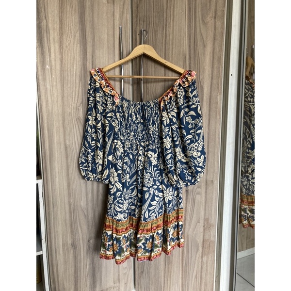 Vestido Farm Lastex Shopee Brasil