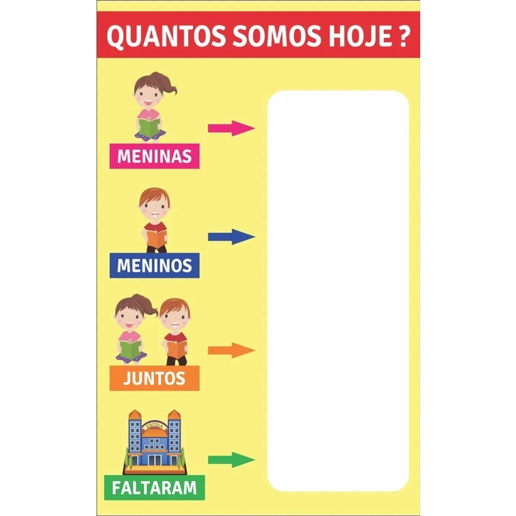 Banner Pedag Gico Impresso Escolar Quantos Somos Will Shopee Brasil