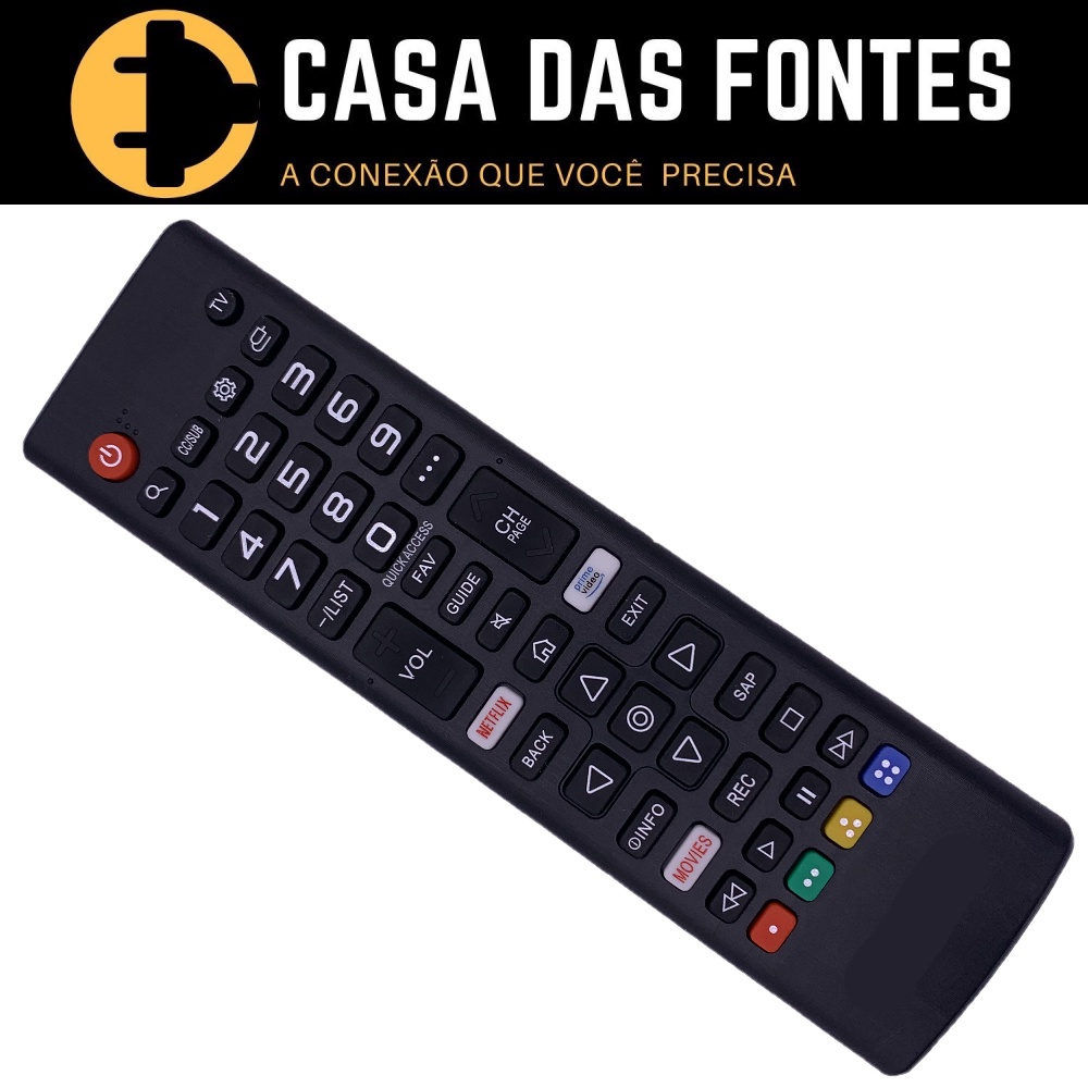 Controle Remoto Tv LG Smart Netflix Movies Amazon 9053 Shopee Brasil