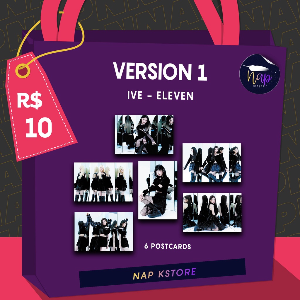 Ive Eleven Fankit Fanmade Photocard Poster Shopee Brasil