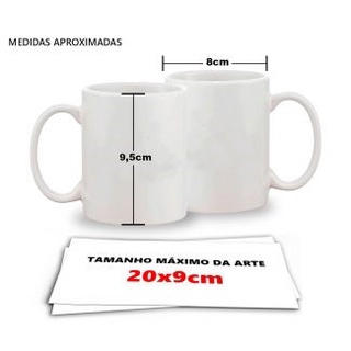 Caneca de Porcelana Flork Meme PACIÊNCIA É MEU SEGUNDO NOME O PRIMEIRO