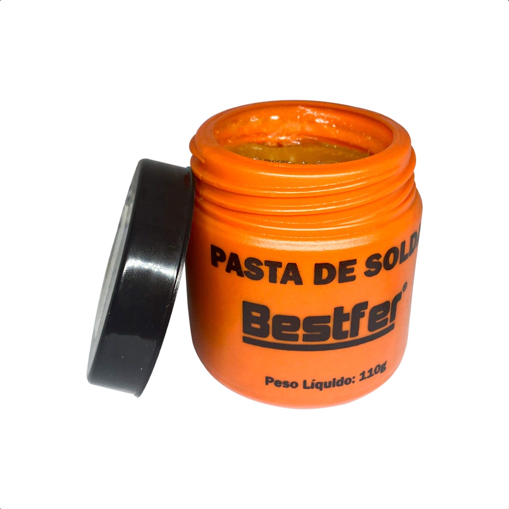 Pasta De Solda 110g Auxilia Estanho Pote Qualidade Pastosa Bestfer