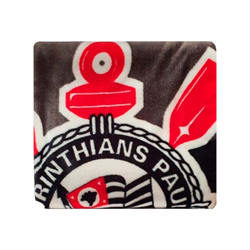 Cobertor Solteiro Jolitex Corinthians Leves Defeitos Preto Shopee