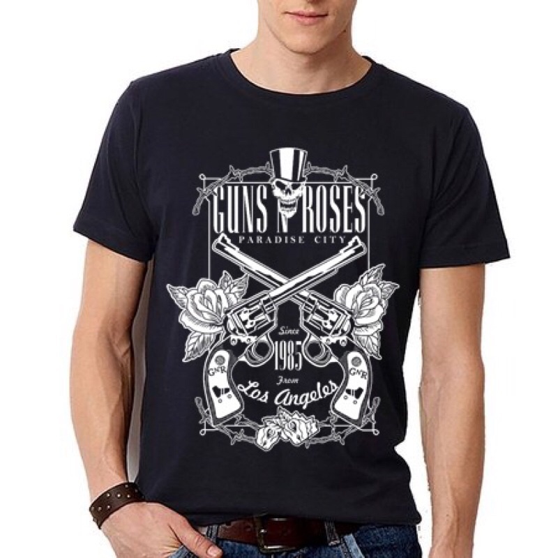 Camiseta Banda De Rock Guns N Roses Shopee Brasil