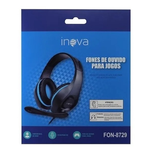 Fone De Ouvido Inova Fon 8729 Estéreo Para Gamer Shopee Brasil