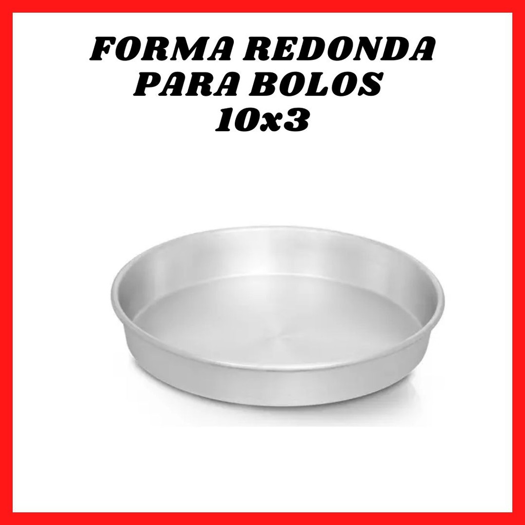 Forma Redonda Para Bolos Naked Cake 10x3 Shopee Brasil