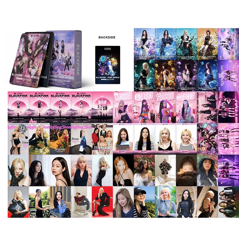 Pcs Box Blackpink Lomo Card Kpop Girls Photocards Veneno Rosa Pronto