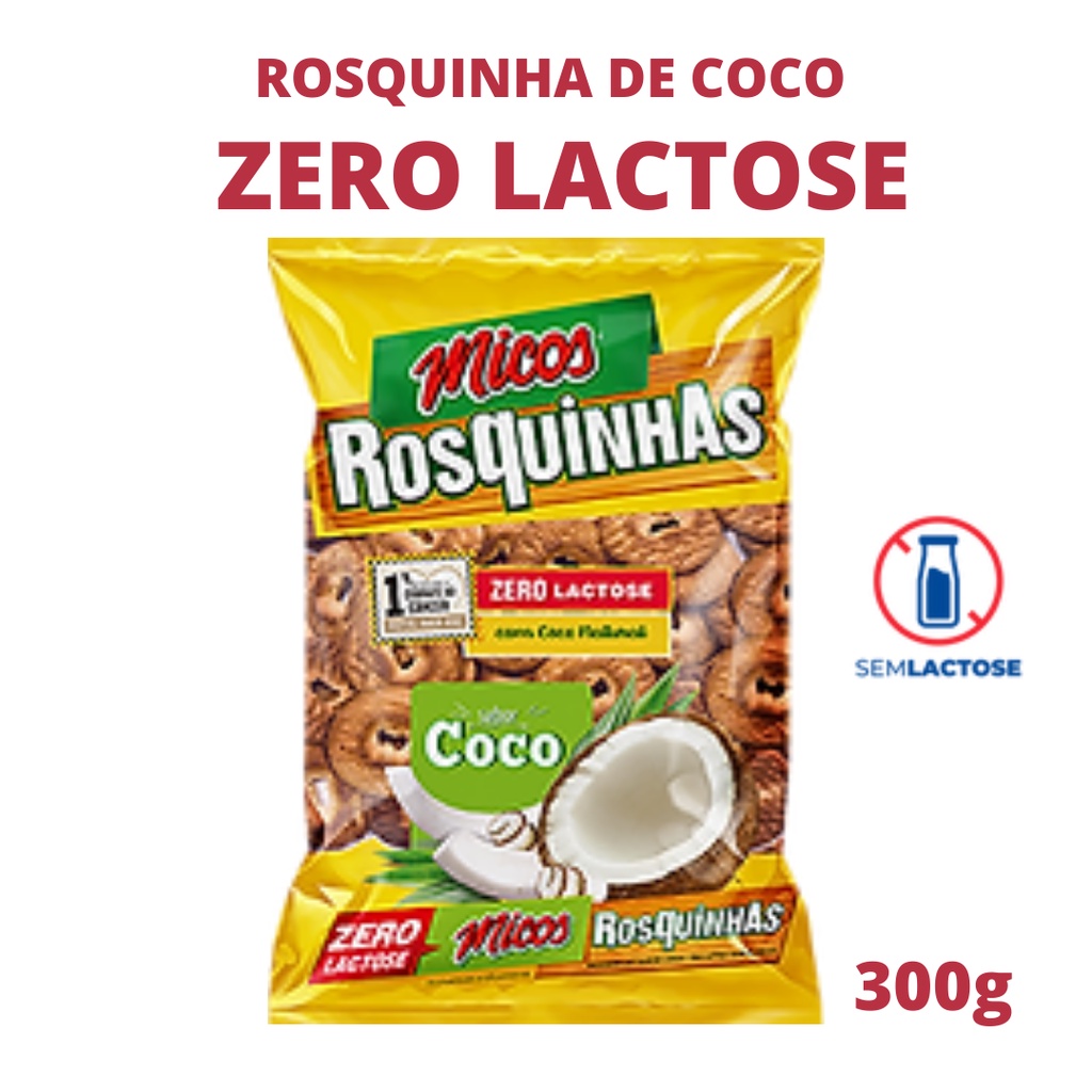 Biscoitos Rosquinha De Coco Zero Lactose G Shopee Brasil