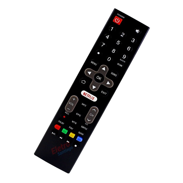 Controle Remoto Para Tv Philco Led Smart Netflix 3d Ptv55u21dswnc