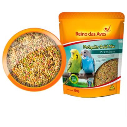 Periquito Gold Mix 500g Reino Das Aves Shopee Brasil