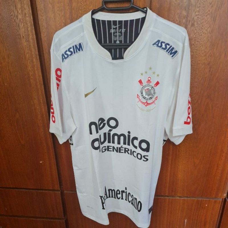 Camisa Corinthians Branca De Jogo Completa Patchs 2010 Tam Xl Shopee