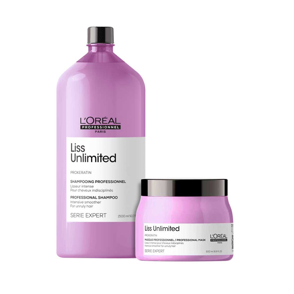 Kit Loréal Professionnel Liss Unlimited Treat 2 Produtos Shopee Brasil