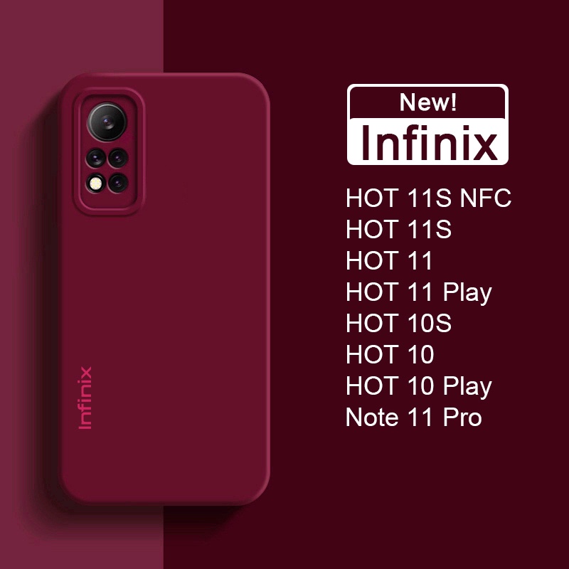 Capa Oficial Original De Silicone Líquido Infinix HOT 11S NFC Note 11