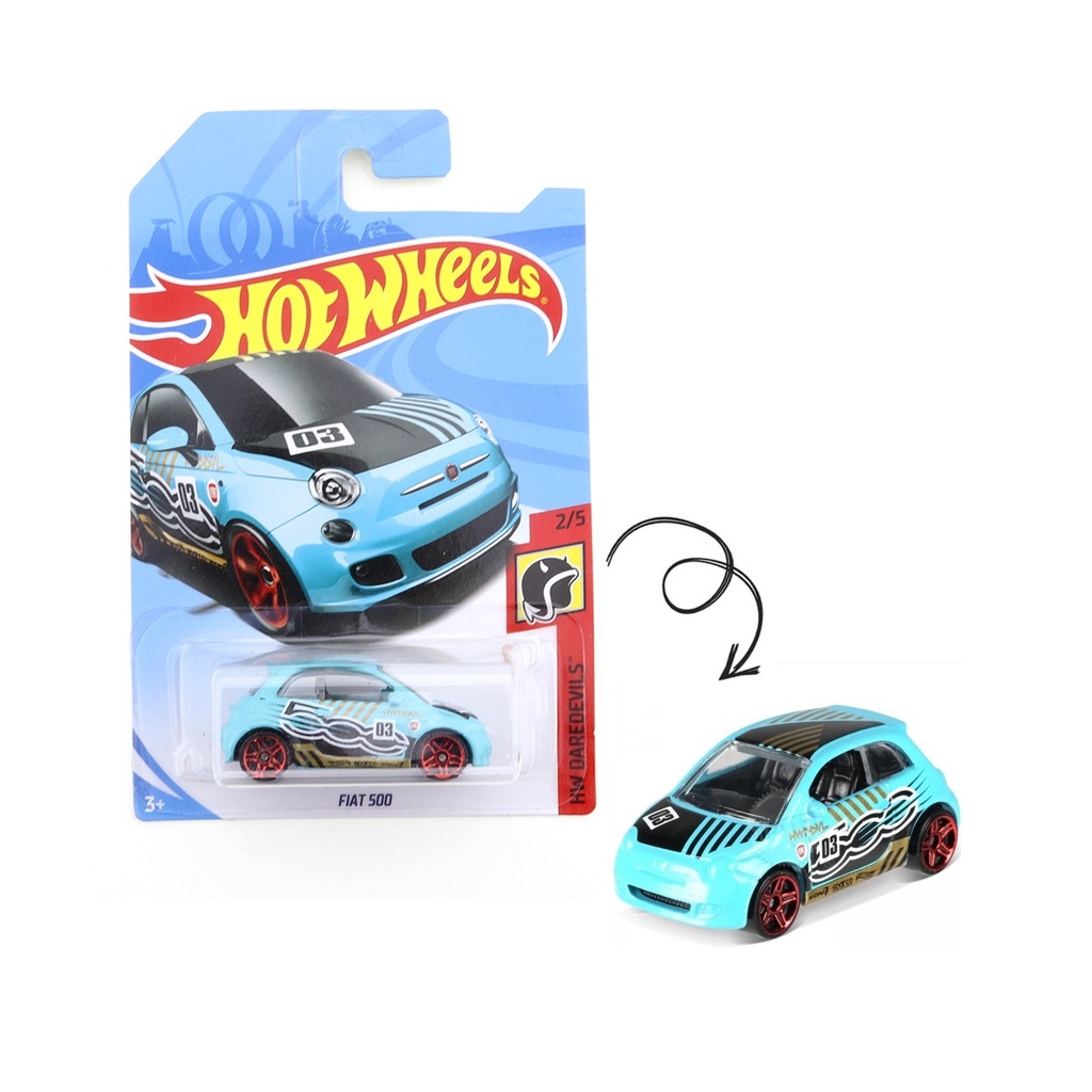 Fiat 500 HW Daredevils Hot Wheels 1 64 Miniatura 2018 Shopee Brasil