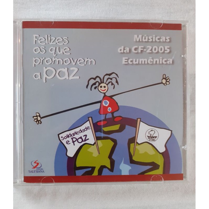 Cd Felizes Os Que Promovem A Paz Musicas Solidariedade E Paz Shopee