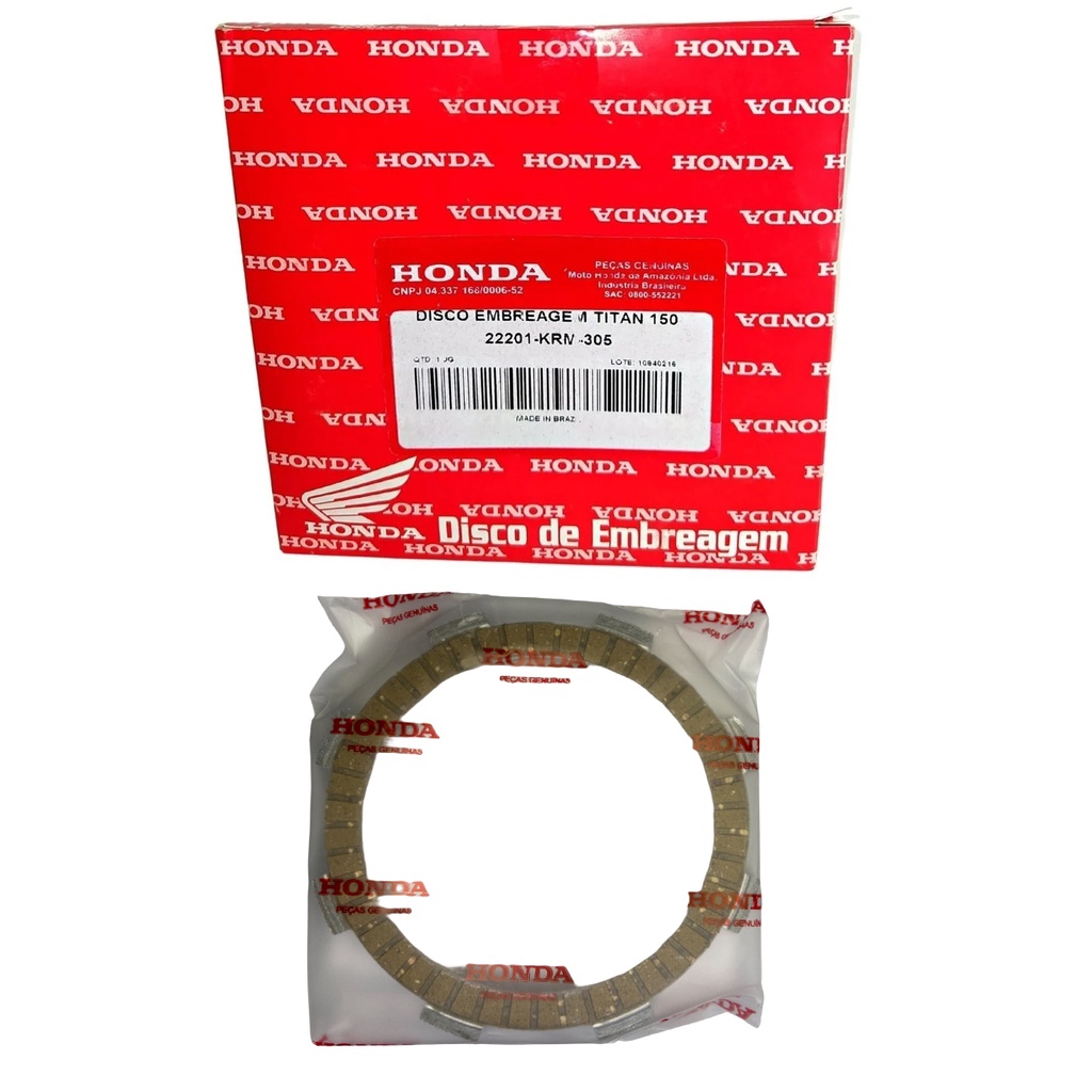 Kit Disco Embreagem Cg Titan Fan Original Honda Shopee Brasil