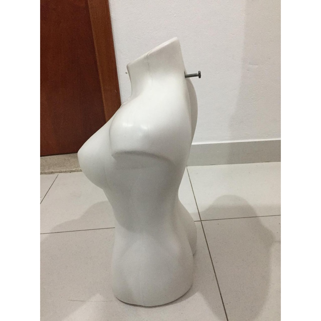 Manequim Busto Feminino Fibra Branco Shopee Brasil