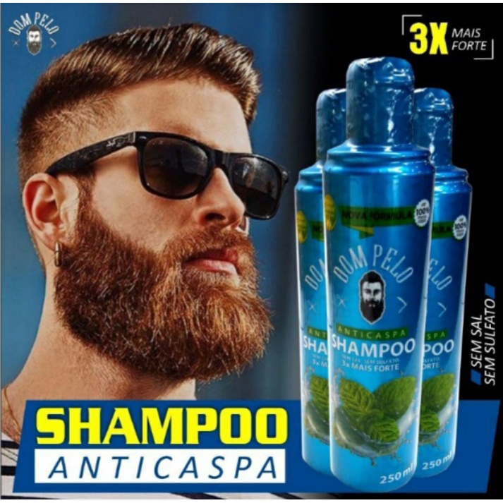 Shampoo Anticaspa Masculino 3x1 Dom Pelo C 3 Unidades Shopee Brasil