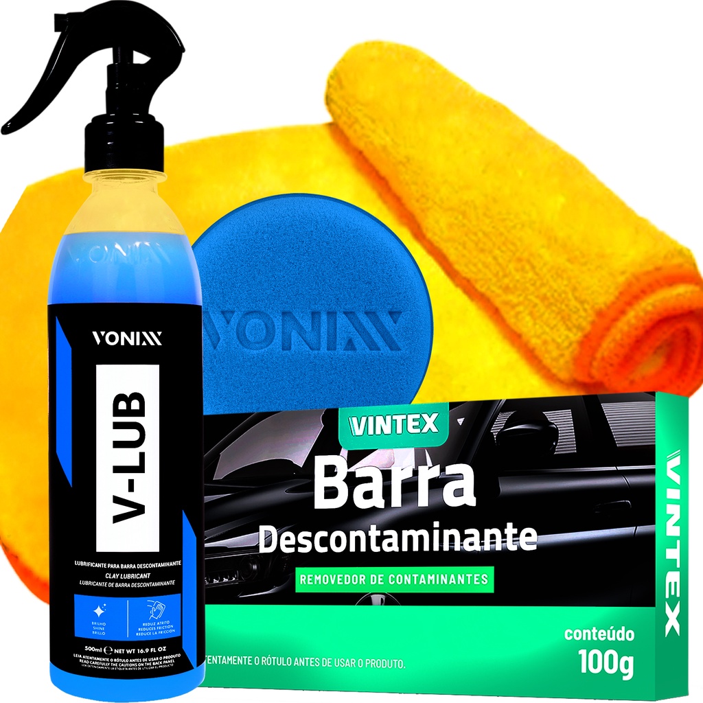 Barra Descontaminante Claybar V Bar Vintex 100g Lubrificante V Lub