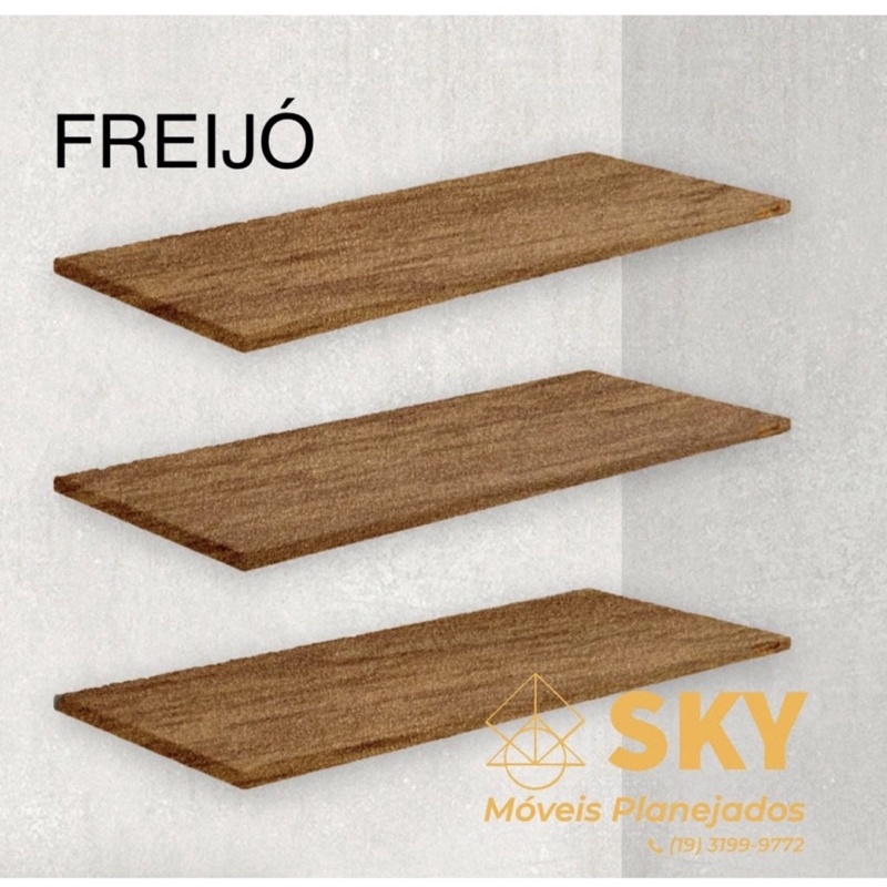 Kit Prateleiras Mdf Mm X Cm Cor Madeirado Freij Shopee Brasil