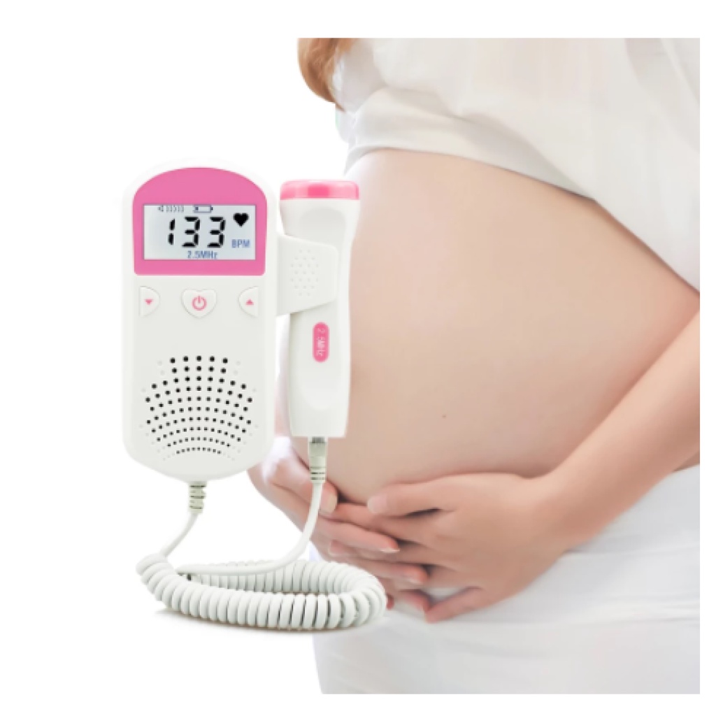 Sonar Doppler Fetal Gravida Ouvir Cora Ao Bebe Monitor Batimentos