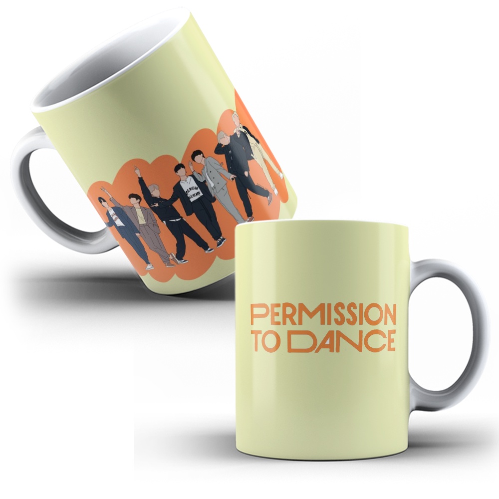 Caneca Porcelana Personalizada BTS Permission To Dance Shopee Brasil