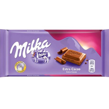 Chocolate Milka Dark Extra Cocoa 100G 23 Unidades Shopee Brasil