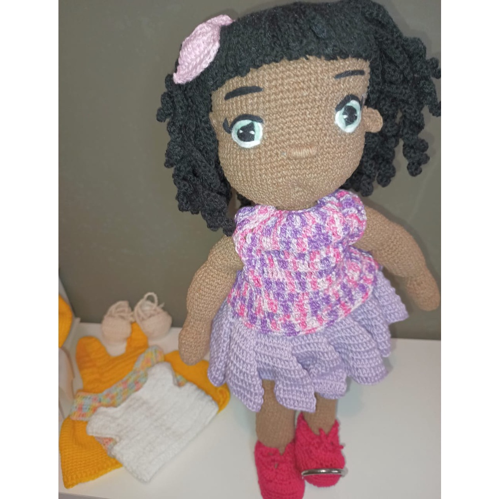 Boneca Amigurumi Colecione Momentos Shopee Brasil